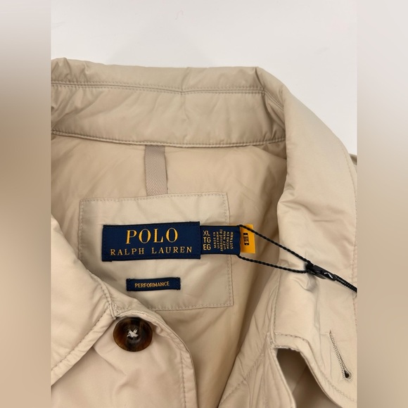 NWT Polo Ralph Lauren CAMEL Packable Water Repellent Walking Coat Jacket XL - Picture 10 of 16